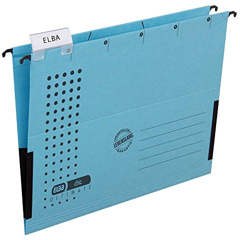 5 ELBA Hängetaschen chic ULTIMATE / blau / DIN A4 / 240 g/m²