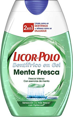 Licor del Polo - Pasta de Dientes 2 en 1 Menta Fresca, Fresh, 75 Mililitros