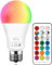 Lampadina a LED RGBW, Dimmerabile, RGB+ Bianco Caldo 2700K da 10W, Cambiare Colore Lampadina Multicolore con Telecomando, Perfetto per Party Decorazione