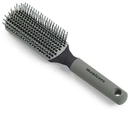 Manicare Keramik-Stylingbürste, Fellpflege, Styling und Föhnen, geeignet für alle Haarlängen und -typen, rutschfester Griff, Borsten mit Kugelspitzen, Friseursalon-Styling und Fellpflege zu Hause