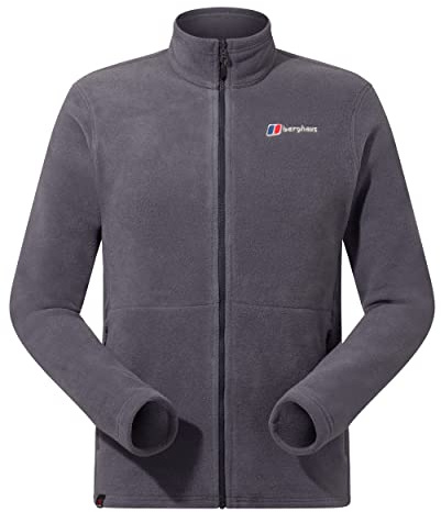Berghaus Men's Prism Polartec Interactive Fleece Jacket | Added Warmth | Smart Fit | Durable Design Fleece Full Zip, Carbon, 32 Long (34)