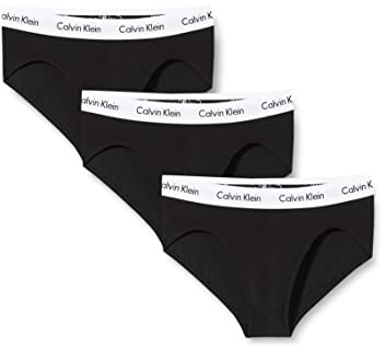 Calvin Klein herren 3P hip brief underpants, 001 Nero - Black, L