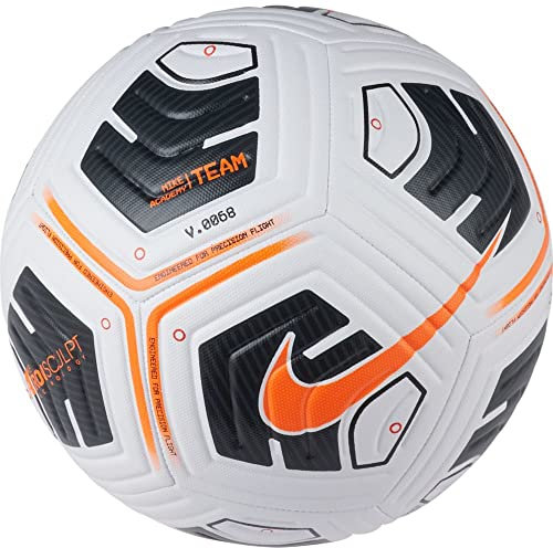 Nike Academy ballon Mixte - BLANC/NOIR/ORANGE TOTAL - 4