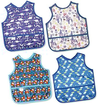 Joyo Roy Baby Lätzchen Abwaschbar Lässig für Kleine Junge - Wasserdicht Sabberlätzchen beim Essen - Baby Bibs