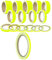 Leuchtfarben Neon auffällige Klebestreifen Zierstreifen Dekor Bänder Autostyling Stripe Decal Pinstriping Markierungsleisten Warnstreifen Begrenzungsbänder (6 mm, Neon Gelb)