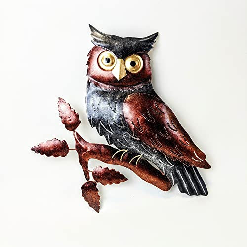 THOKUTOYS Wanddeko - Eule M: ca. 30 x 30 cm