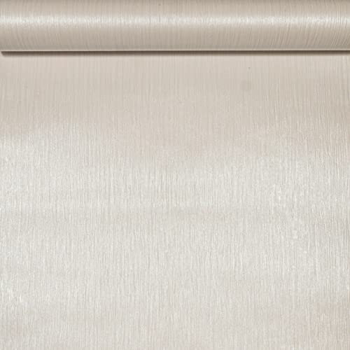 SOPHIE LAURENCE Metallic Gold Sheen White Shimmer Plain Wallpaper for Living Room, Bedroom, Office - Paste The Wall Textured (Full Roll)