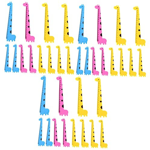 ibasenice 36 Stück Kinder Lineale Kreative Schule Stationäres Werkzeug Malen Neuheit Büro Kinder Stil Tragbar Bezaubernd Praktisch Für Maßstab Erwachsene Messen Handwerk Zuhause