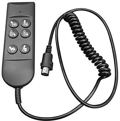 Telecomando per sedia di sollevamento per telecomando a mano reclinabile a 6 pulsanti con cavo di prolunga a 5 pin adatto per Okin Dewert Limoss Lazyboy Golden Catnapper