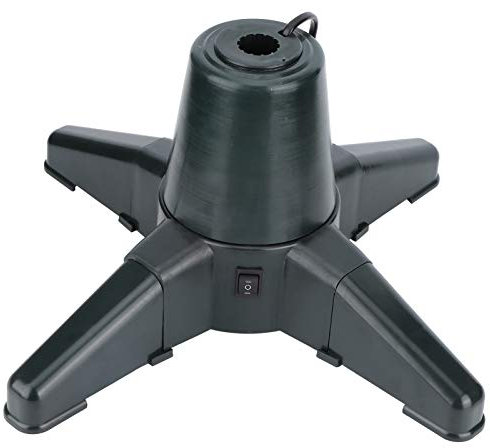 KIMISS Weihnachtsbaumständer, Elektrisch, um 360 Grad Drehbar, Künstlicher Weihnachtsbaumständer, Unterstützt Regaldekorationen für Zuhause (40cm)