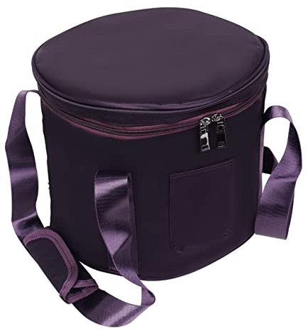 HEMOTON Purple Crystal Bowl Bag Inner Liner Portable Singing Bowl Case for Meditation Storage Bag