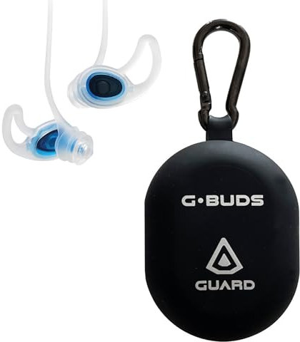 Guard® G.Buds Surf Ear Plugs. Sound in Water Out. Perfect for Surfing, Swimming, Diving and Other Water Activities. Long Leash, Clear Instructions Included.