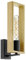EGLO Wandlampe Littleton, Vintage Wandleuchte im Industrial Design, Retro Lampe aus Stahl und Holz, Farbe Schwarz, braun, Fassung E27, FSC zertifiziert