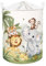 Clastyle Tropisches Tier Kinder Wäschekorb mit Henkel Faltbar Kleidung Spielzeug Aufbewahrungskorb Jungen Mädchen Aufbewahrungsbox für Babyzimmer Bad, Löwe Elefant, 40 * 50 cm