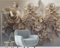 Fototapete 350 x 256 cm Geprägte Rosen und Schmetterlinge Vliestapete 3D Effekt Wohnzimmer Schlafzimmer Modern Wandtapete Bar, KTV, TV Hintergrund Wandbild Tapete Wanddekoration