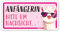 Auto-Magnet-Schild Anfängerin! Motiv Lama I 20 x 10 cm I kfz770