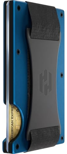 Hayvenhurst Men's Wallet - Slim Metal RFID Blocking Wallet with Money Clip, Minimalist Front Pocket, Credit Card Holder, Small Wallet for Men, Holds