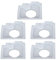 5 stücke Oval Loch Luftfilter for STIHL MS180 MS 180 MS180C MS170 018 017 Benzin Kettensäge Teile Doppel Schicht