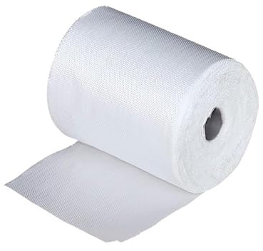 STOUCLA Glasfasergewebeband, selbstklebendes Nahtband, Glasfasermatte, verstärktes Gewebe, Gewebeband, 10 cm x 30 m Glasfasergewebe.