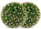 GIANTEX 2 Stück Buchsbaumkugel 37cm, künstliche Pflanze Dekokugel mit rosa Blumen, Buchsbaum Kugel Formschnittball UV-beständig, Kunstbaum Kunstpflanze dekorative Kugelpflanze Dekopflanze für Hochzeit