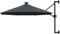 Ombrellone da Giardino a Parete con LED 300 cm Antracite (10,65KG)