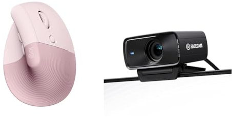 Logitech Lift Souris Ergonomique & Elgato Facecam MK.2 – Webcam Haut