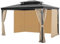 VEVOR Rideau d'intimité pour tonnelle imperméable extérieur, 284 x 284 x 211 cm, rideau de rechange universel à 4 panneaux, avec fermeture éclair, pour auvent de patio, cour (rideaux uniquement), kaki