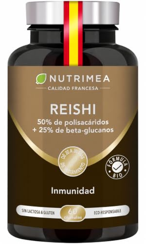Reishi BIO 6000 mg | 60 Capsule Vegane | Nutrimea | Ganoderma Lucidum Reishi Estratto 5:1 | Fungo Adattogeno | Dosaggio Ottimale