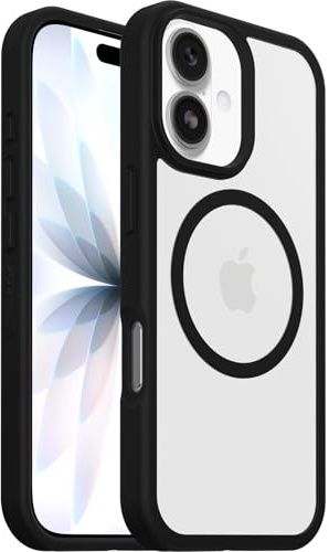 OtterBox React MagSafe Case for iPhone 17, Clear/Black | Shockproof, Drop-Proof, Ultra-Slim Protective Thin Case, Tested to Military Standard