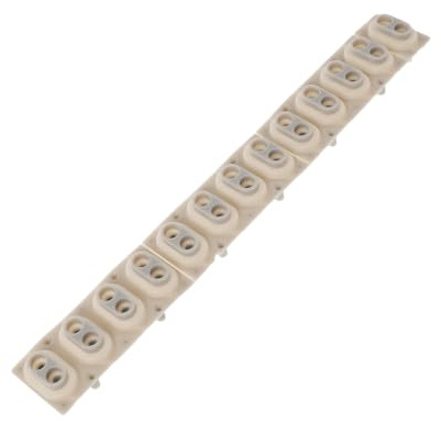 TOGEVAL Tastaturauflage Hoher Selbstgemacht Installation Reparatur und Ersatz Kontaktpad aus Leitfähigem Silikon 13-tasten zur Elektronische Keyboards Orgeln