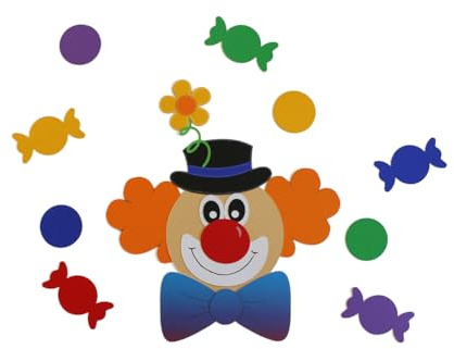 Clown Fensterbild -Bastelset-