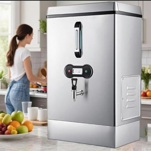 40L Commercial Water Boiler, Auto-Fill Instant Hot Water Dispenser With Faucet, 304 Food-Grade Stainless Steel Urn & Dual Filtration, Dry-Burn Protection For Cafe, Office, Nursing Home