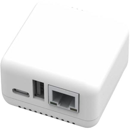 Tumintu 1PCS NP330 USB 2.0 Print Server USB2.0 Mini -Druckerserver 100mbit / S RJ45 -Verbindung für Androids -Telefone EU -Stecker