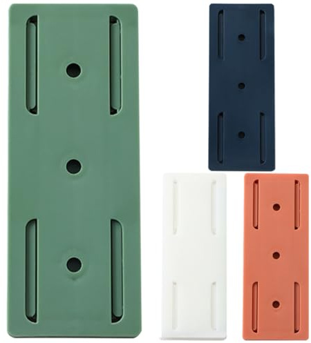 ibasenice 4stücke Power Strip Halterung Wandmontage aus Robustem Abs Selbstklebend ohne Bohren für Steckdosenleisten Adapter und Fernbedienungen rutschfest und Platzsparend Geeignet