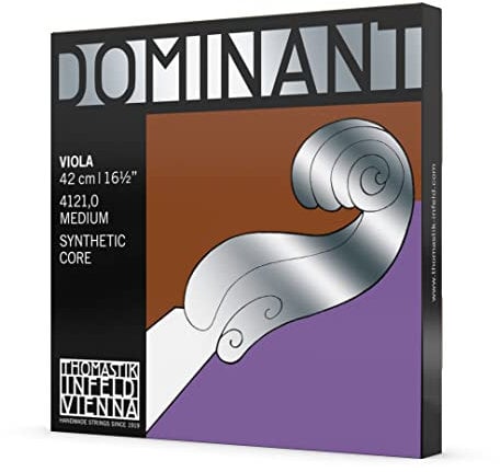 Thomastik 637095 Saiten für Viola Dominant Nylonkern, Satz mittel Mensur 420 mm / 16.5 Zoll