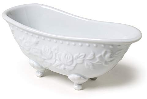 Abbott Collection 27-BLANC-113 Seifenschale, Porzellan, weiß, 1 EA