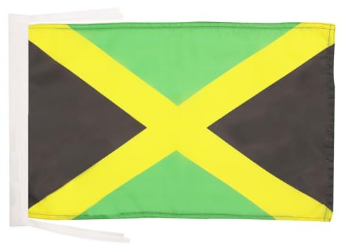 Drapeau Jamaïque 45x30cm - PAVILLON jamaïcain 30 x 45 cm haute qualité - AZ FLAG