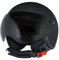 Protectwear Casco jet H-730-MS para moto con visera, negro, talla M