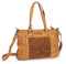 Greenland Handtasche aus hochwertigem Leder in grober Flechtoptik und Stricktechnik B/H/T 42/25/11 cm