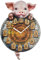 Nemesis Now Tickin-Uhr, Polyresin, Braun, 32 cm
