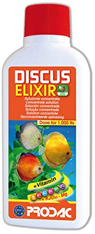 Prodac Discus Elixir Iod MAGNESIO VITAMINE B Tropische Fische Diskus Aquarium 500 ml
