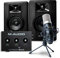 M-Audio Recording, Streaming and Podcasting Bundle – M-Track Solo USB Audio Interface, BX3 Stereo Speakers and Marantz MPM-1000 Condenser Microphone