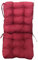 1 Cojín con Respaldo para sillones de Interior y Exterior. Cojín con Respaldo para Sillas de terraza. Cojines Acolchados para sillas terraza. (07-Rojo)