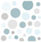 Little Deco 86 Punkte Wandsticker Babyzimmer Kreise I mint grau I Wandtattoo Kinderzimmer Schlafzimmer Klebepunkte Set Dots Aufkleber selbstklebend DL539-31