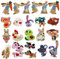 Woohome 23 Stück Patches zum Aufbügeln Bügelflicken Kinder, 12 Stil Patch Sticker Kaninchen Hund Schlange Flicken Patches Applikation für Dekoration DIY T-Shirt Hut Mantel Kleid Aufkleber