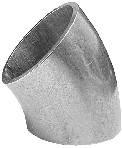 Blech + Profil Edelstahl Rohrbogen 45° V2A Schweißbogen Auspuff 35x2mm Bogen mit 45 Grad Geländerbau