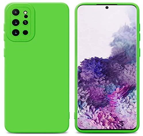 Cadorabo Hülle kompatibel mit Samsung Galaxy S20 Plus Schutzhülle TPU Silikon Case Liquid Design mit Kameraschutz Slim Kratzfest Weiche Gummi mit Rundumschutz Case Hülle für Galaxy S20 Plus in Grün