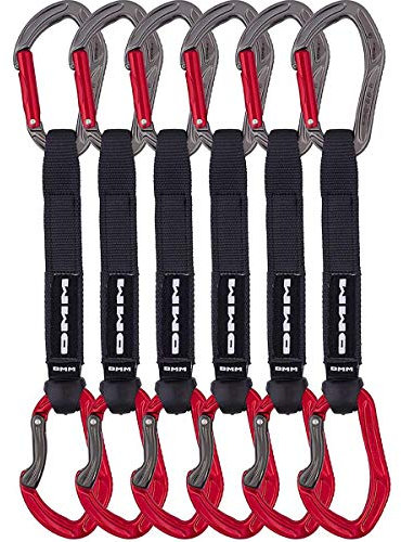 DMM Alpha Sport Quickdraw - Express-Set 25 cm titanium-red 6er Set