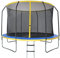 Panana 8ft / 10ft / 12ft / 14ft Outdoor Trampoline with Safety Enclosure Netting and Ladder for Kids Adults Space Hopper Exercise Fitness Indoor Gym Patio Garden Park