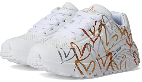 Skechers 314067L Schnürhalbschuhe Sportboden Mädchen Gr.31, Weiß